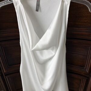 LAST TANGO COWL NECK TOP WHITE SIZE XS EXTRA SMALL - NEW WITH TAGS NWT